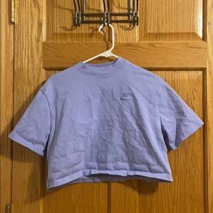 Purple Nike crop top